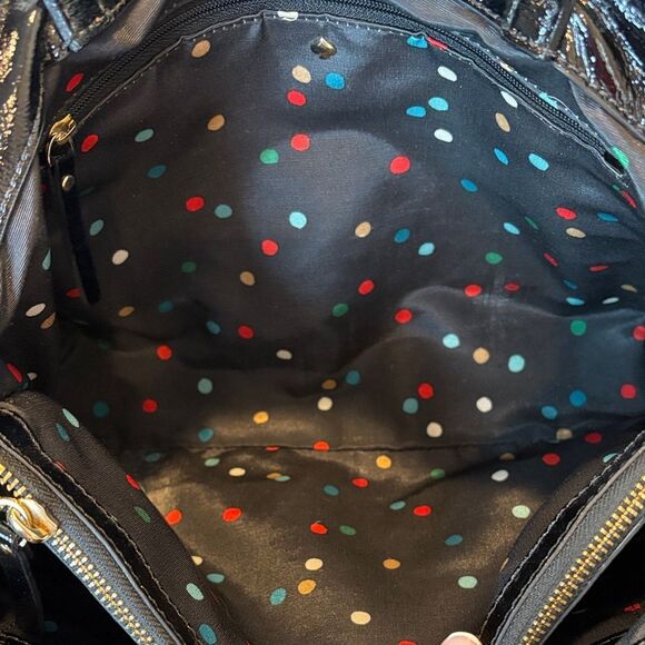 Kate Spade Purse Handbag Quinn Beantown Wool Button Satchel Pocketbook - Picture 12 of 16